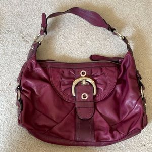 EUC B. Makowski magenta handbag purse